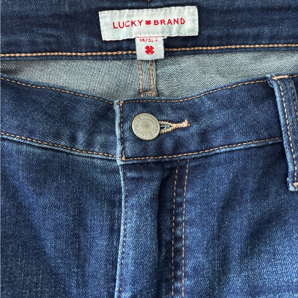 Lucky Brand Dark Blue Hayden Skinny Jeans size 14 - Picture 5 of 6